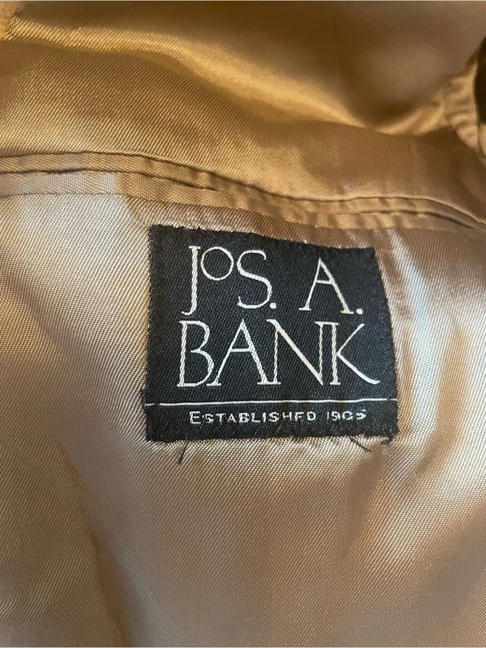 Vintage Jos. A. Bank 100% Camel Hair Blazer 41R Tan Sport Coat Jacket Luxury